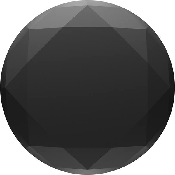 PopSocket Metallic Diamond Swappable PopGrip - Black
